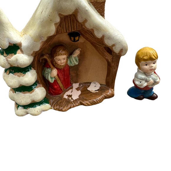 Enesco Nativity Scene Christmas Ceramic 2” - Picture 4 of 12